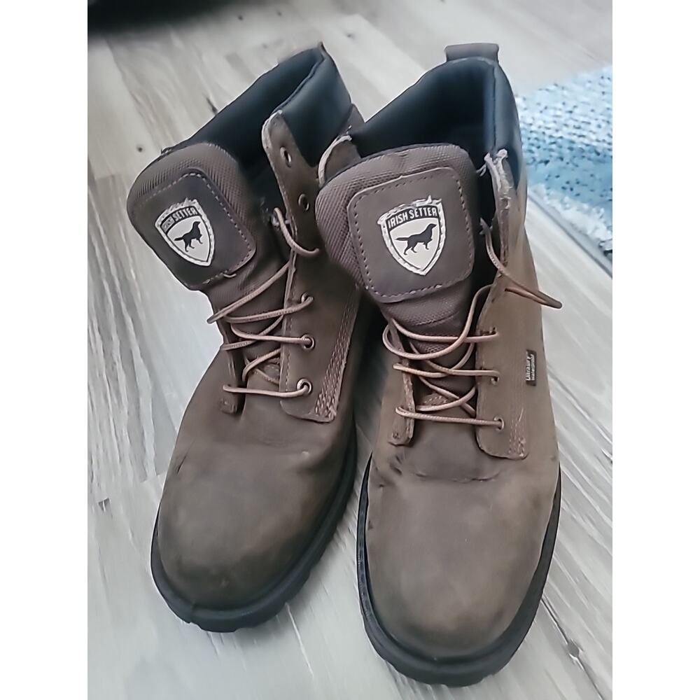 Irish Setter Men's 8 Red Wing Boots Hopkins Waterproof Steel Toe Leather 83672